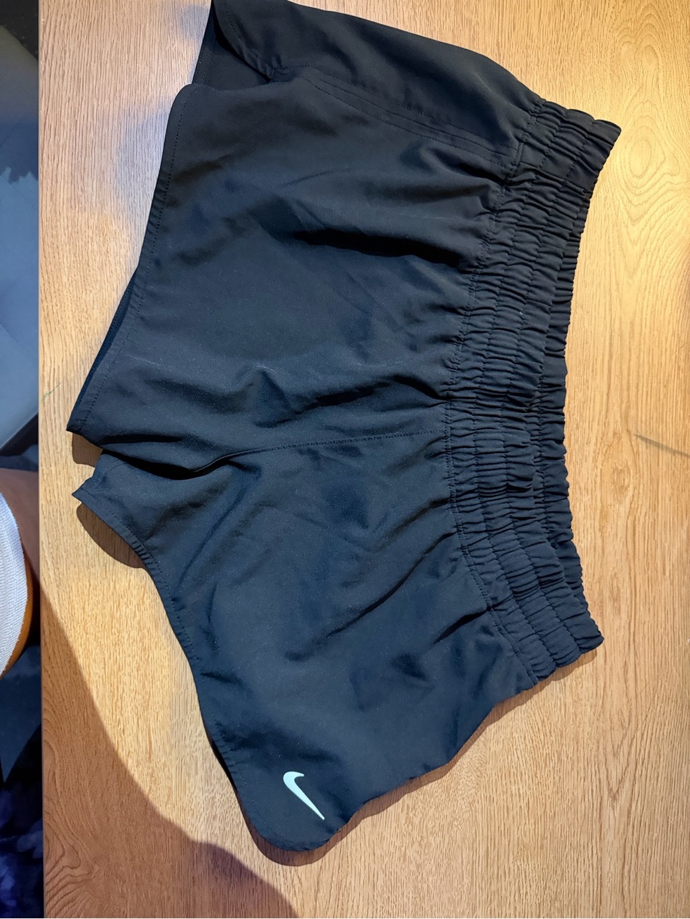 Nike Black Women's Athletic Running Shorts with Swoosh